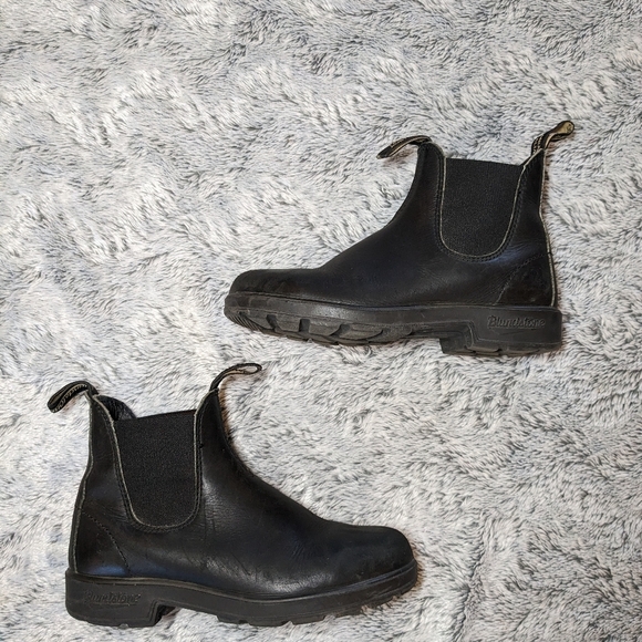 Blundstone Shoes - Blundstone Black Leather Chelsea Boots Size UK 4 US 7